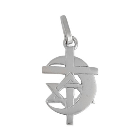 Pendentif 3 religions Or 18 carats  
