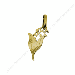 Pendentif brin de muguet en Or 18 carats  