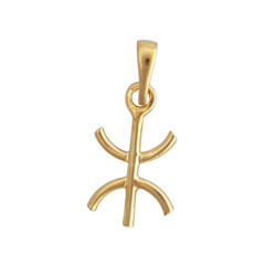 Pendentif Berbère Or 9 carats  jaune - 23 MM- Bijouterie La Petite Française