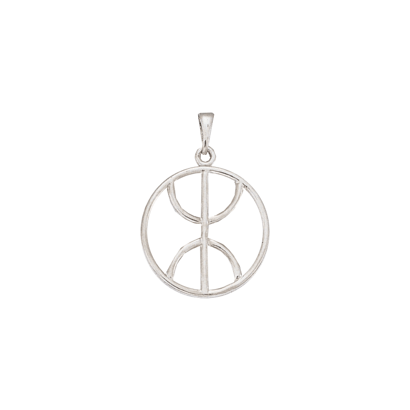 Pendentif Berbère cercle Or 9 carats  - 43 MM 