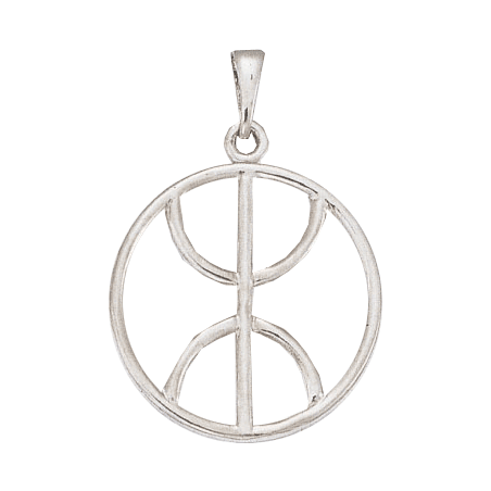 Pendentif Berbère cercle Or 9 carats  - 43 MM 