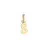 Pendentif chiffre 8 Or 9 carats jaune  - Bijouterie La Petite Française