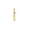 Pendentif chiffre 1 Or 9 carats jaune  - Bijouterie La Petite Française