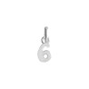 Pendentif chiffre 6 Or 9 carats gris - Bijouterie La Petite Française