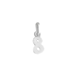 Pendentif chiffre 8 Or 18 carats gris- Bijouterie La Petite Française