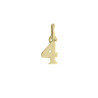 Pendentif chiffre 4 Or 18 carats jaune  - Bijouterie La Petite Française