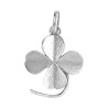 Pendentif trèfle Or 9 carats gris - Bijouterie La Petite Française- Bijouterie La Petite Française