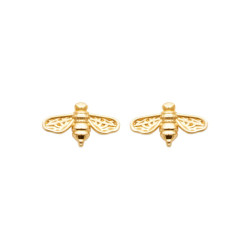 Boucles d'oreilles abeilles  plaqué or - La Petite Française