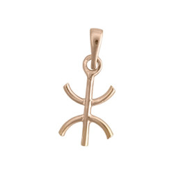 Pendentif Berbère plaqué or - 23 MM rose- Bijouterie La Petite Française