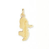Pendentif carte Martinique Or 9 carats  - 25 MM - jaune -Bijouterie La Petite Française