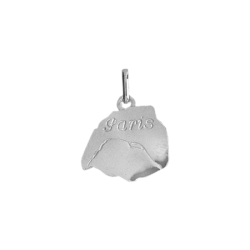 Pendentif carte de Paris – Or 9 carats jaune ou gris- Bijouterie La Petite Française