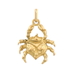 Pendentif cancer – Or 9 carats jaune ou gris- Bijouterie La Petite Française
