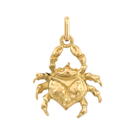 Pendentif cancer – Or 9 carats jaune ou gris- Bijouterie La Petite Française