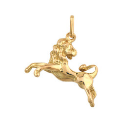 Pendentif lion – Or 9 carats jaune ou gris- Bijouterie La Petite Française