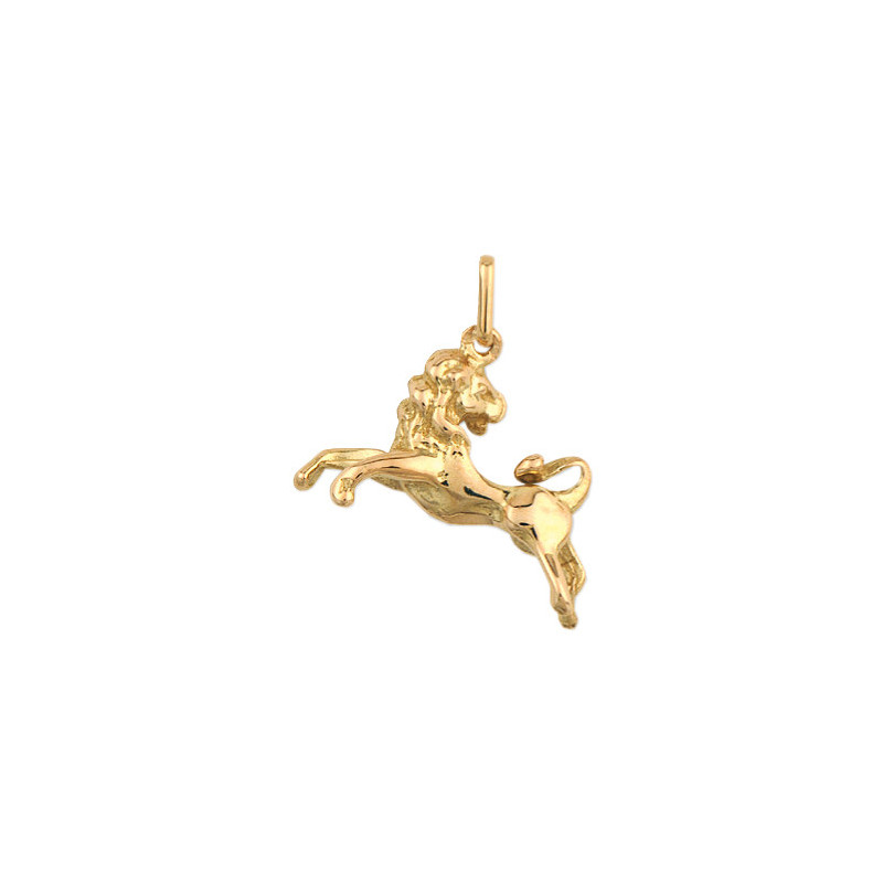 Pendentif lion – Or 9 carats jaune ou gris- Bijouterie La Petite Française