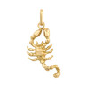 Pendentif scorpion – Or 9 carats jaune ou gris- Bijouterie La Petite Française