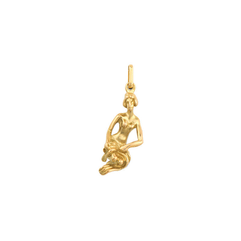 Pendentif vierge – Or 9 carats jaune ou gris- Bijouterie La Petite Française