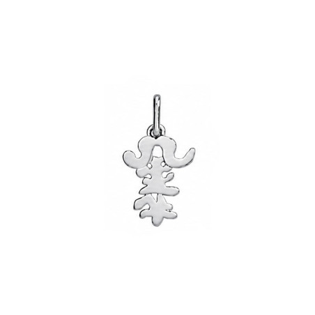 Pendentif idéogramme chinois taureau - Argent - Bijouterie La Petite Française 