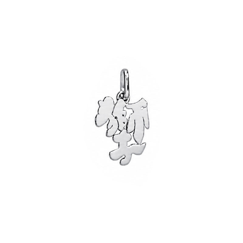 Pendentif idéogramme chinois lion - Argent - Bijouterie La Petite Française 