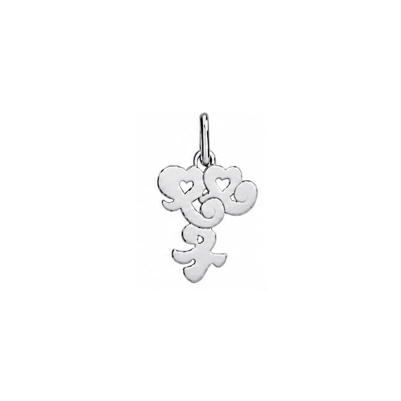 Pendentif idéogramme chinois gémeaux - Argent - Bijouterie La Petite Française 