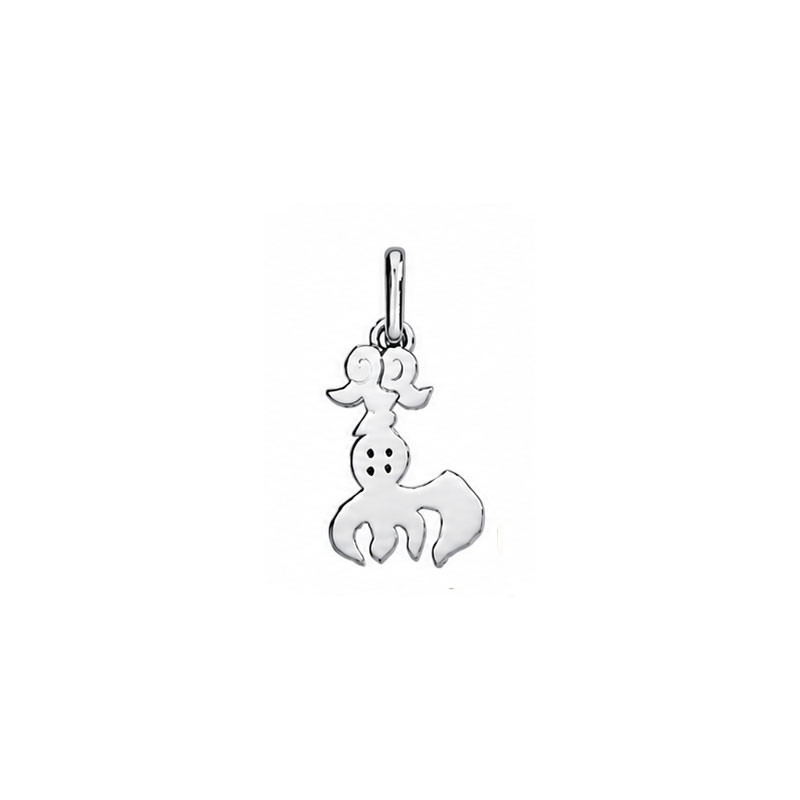 Pendentif idéogramme chinois poisson - Argent - Bijouterie La Petite Française 