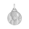 Médaille ange en prière - 15 mm - - Argent – Artisanat Français depuis 1954 