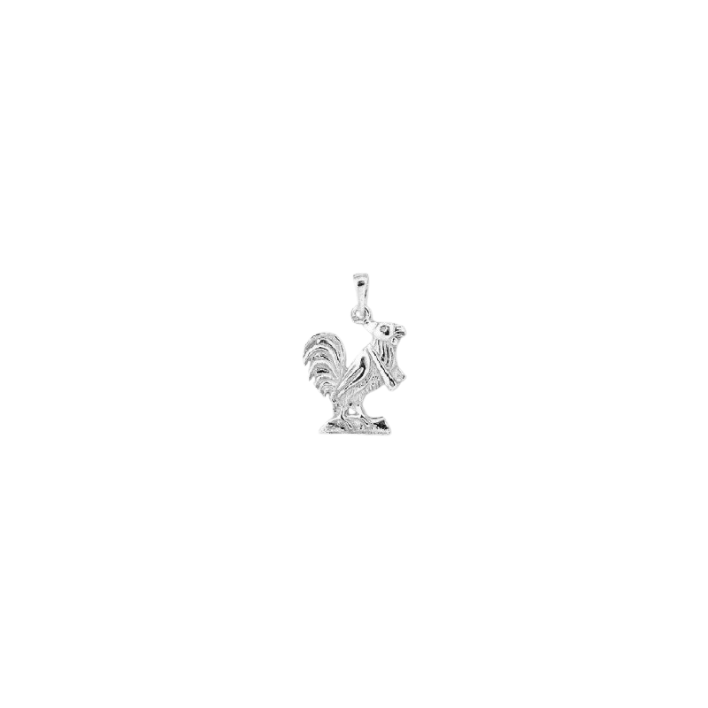 Pendentif Chanteclerc le coq argent - Atelier 1924 - Patrimoine Vivant Français  - Bijouterie La Petite Française