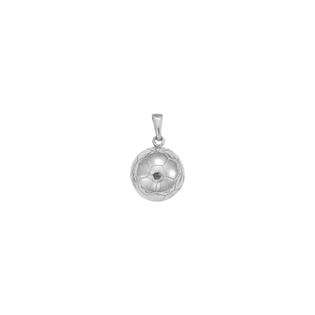 Pendentif ballon de footbal argent - largeur 1 MM - Atelier 1924 - Patrimoine Vivant Français - Bijouterie La Petite Française