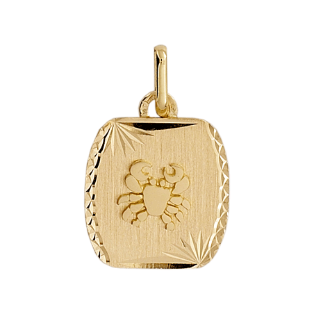 Pendentif cancer Or 9 carats jaune - Bijouterie La Petite Française