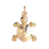Pendentif tortue terreste  – Or 9 carats jaune ou gris – Artisanat français depuis 1954 