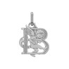 Pendentif ange lettre B  – Or 9 carats jaune ou gris – Artisanat français depuis 1954 