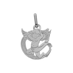 Pendentif ange lettre C  – Or 9 carats jaune ou gris – Artisanat français depuis 1954 
