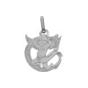 Pendentif ange lettre C  – Or 9 carats jaune ou gris – Artisanat français depuis 1954 