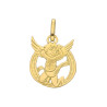 Pendentif ange lettre O  – Or 9 carats jaune ou gris – Artisanat français depuis 1954 