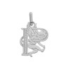 Pendentif ange lettre P  – Or 9 carats jaune ou gris – Artisanat français depuis 1954 