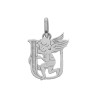 Pendentif ange lettre U  – Or 9 carats jaune ou gris – Artisanat français depuis 1954 