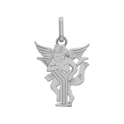 Pendentif ange lettre Y  – Or 9 carats jaune ou gris – Artisanat français depuis 1954 