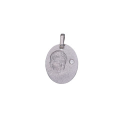 Médaille enfant - Argent  et diamant – Artisanat Français depuis 1954  - Bijouterie La Petite Française