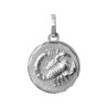  Pendentif scorpion rond lapidé - Argent – Artisanat Français depuis 1954 