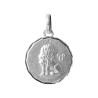  Pendentif lion rond lapidé - Argent – Artisanat Français depuis 1954 