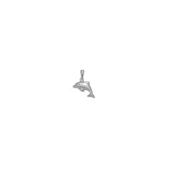 Pendentif dauphin – Or 14 carats jaune ou gris – Atelier 1924 - Patrimoine Vivant Français 