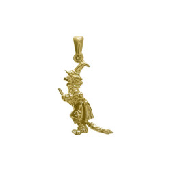 Pendentif sorcière   – Or 18 carats jaune, gris ou rose – Atelier 1924 - Patrimoine Vivant Français