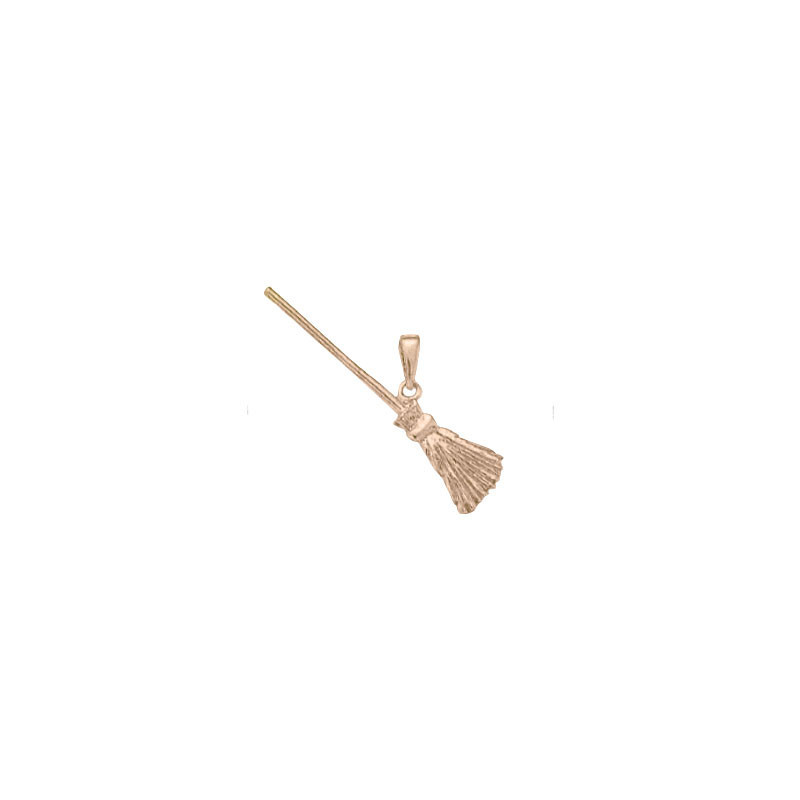 Pendentif balai de sorcière  – Or 18 carats jaune, gris ou rose – Atelier 1924 - Patrimoine Vivant Français 