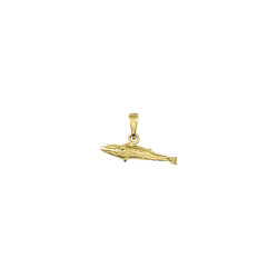 Pendentif baleine bleue – Or 9 carats jaune ou gris – Atelier 1924 - Patrimoine Vivant Français 