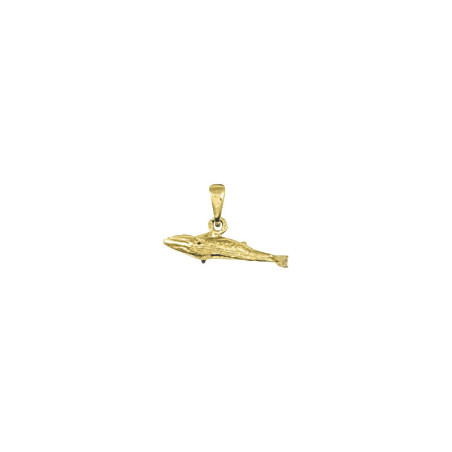 Pendentif baleine bleue – Or 9 carats jaune ou gris – Atelier 1924 - Patrimoine Vivant Français 