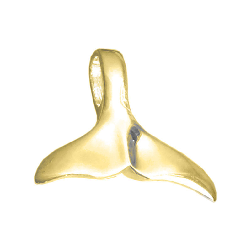 Pendentif queue de baleine plaqué Or - Jaune ou rose - Atelier 1924 - Patrimoine Vivant Français Couleur Or:Jaune