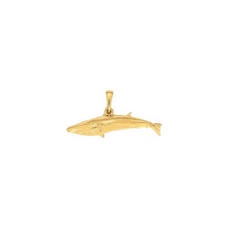  Pendentif baleine bleue – Or 14 carats jaune ou gris – Atelier 1924 - Patrimoine Vivant Français 