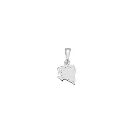 Pendentif carte Bretagne historique argent - Atelier 1924 - Patrimoine Vivant Français 
