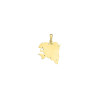 Pendentif carte Bretagne historique - Or 9 carats jaune ou gris - Atelier 1924 Patrimoine Vivant Français 