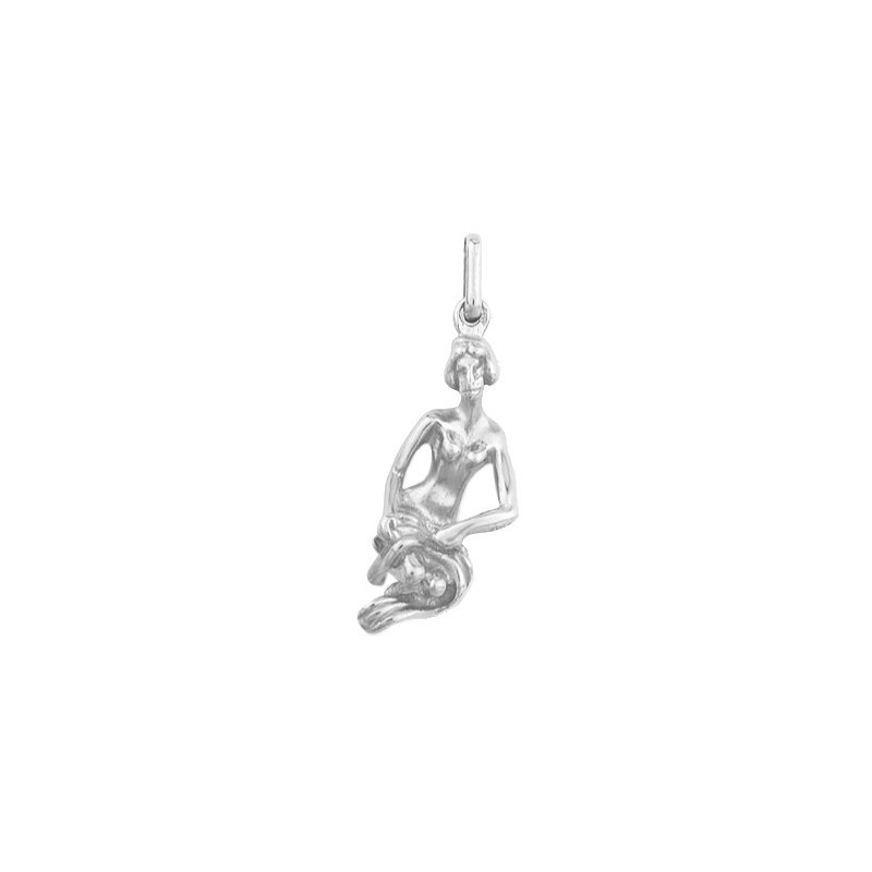 Pendentif vierge – Or 9 carats jaune ou gris – Artisanat français depuis 1954 